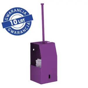 Szczotka WC Merida Stella Violet Line ze stalowym uchwytem ściennym