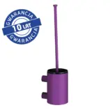 Szczotka do WC Merida Stella Violet Line z uchwytem ściennym, fioletowa stal nierdzewna