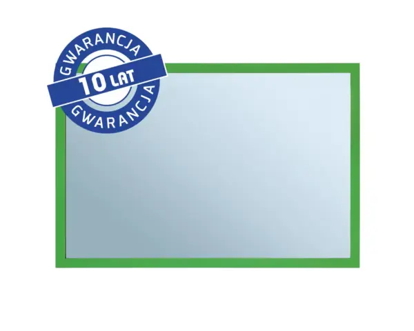 Lustro 40x60 cm w zielonej ramie metalowej malowanej proszkowo