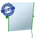 Lustro uchylne 50x60 cm w zielonej matowej oprawie metalowej dla niepełnosprawnych