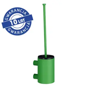 Szczotka do WC Merida Stella Green Line zielona ze ściennym uchwytem