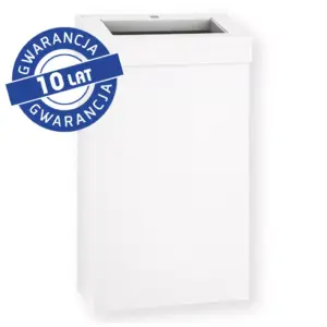 Otwarty kosz na odpady MERIDA STELLA SLIM WHITE LINE 27 l biały