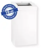 Otwarty kosz na odpady MERIDA STELLA WHITE LINE 45 l biały