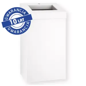 Otwarty kosz na odpady MERIDA STELLA WHITE LINE 45 l biały