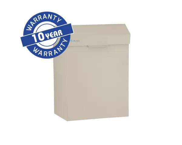 Kosz do damskich toalet MERIDA STELLA SILK GREY LINE 4,5 l, szary jedwabisty Kosz łazienkowy MERIDA STELLA z unoszoną pokrywą, mocowanie ścienne