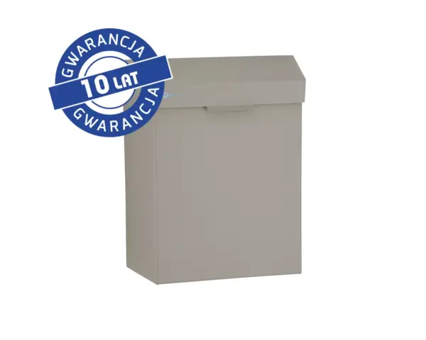 Kosz do damskich toalet MERIDA STELLA STONE GREY LINE 4,5 l, szary kamienny Kosz na śmieci do toalety damskiej Merida Stella Stone Grey 4,5 l szary