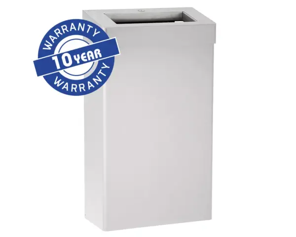 Kosz otwarty MERIDA STELLA R10 ADVANCED, poj. 27 l, stal matowa Kosz Merida Stella R10 ze zdejmowanym kołnierzem stal matowa