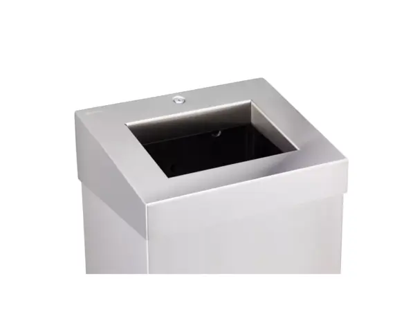 Kosz otwarty MERIDA STELLA - 45 l, stal matowa z powłoką AFP Kosz otwarty STELLA z uchylną ramką do mocowania worka na odpady