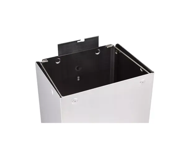 Kosz otwarty MERIDA STELLA - 45 l, stal matowa z powłoką AFP Kosz MERIDA STELLA 45 l z zdejmowanym kołnierzem stal matowa AFP