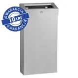 Otwarty kosz na odpady MERIDA STELLA SLIM COMBO 15 l stal matowa