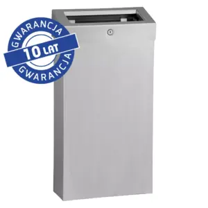 Otwarty kosz na odpady MERIDA STELLA SLIM COMBO 15 l stal matowa