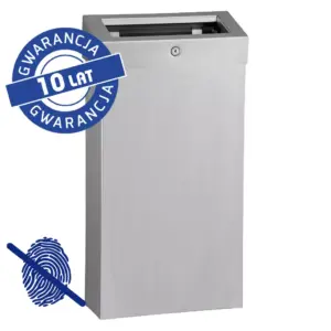 Otwarty kosz na odpady Merida Stella Slim Combo 15 l stal matowa AFP