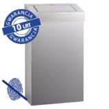 Kosz na odpady 27 l stal matowa powłoka Anti-FingerPrint MERIDA STELLA SLIM