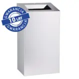 Otwarty kosz na odpady MERIDA STELLA 45 l stal polerowana