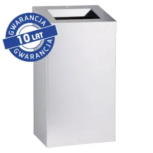 Otwarty kosz na odpady MERIDA STELLA 45 l stal polerowana
