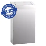 Kosz na śmieci MERIDA STELLA SLIM 27 l stal polerowana z pokrywą