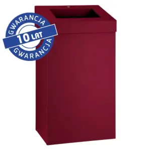 Otwarty kosz na odpady MERIDA STELLA RED LINE 45 l czerwony
