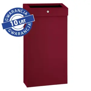 Otwarty kosz na odpady Merida Stella Slim Red Line 15 l czerwony