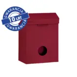 Kosz na odpadki do toalet damskich MERIDA STELLA RED LINE, czerwony, 4,4 l