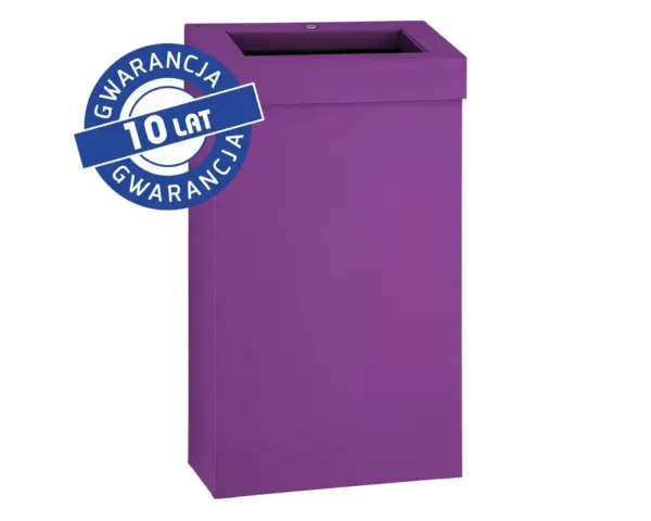 Kosz na odpady otwarty MERIDA STELLA SLIM VIOLET LINE, pojemność 27 l, fioletowy Otwarty kosz na odpady MERIDA STELLA SLIM VIOLET LINE 27 l fioletowy