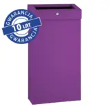 Otwarty kosz na odpady MERIDA STELLA SLIM VIOLET LINE 15 l fioletowy