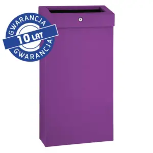 Otwarty kosz na odpady MERIDA STELLA SLIM VIOLET LINE 15 l fioletowy
