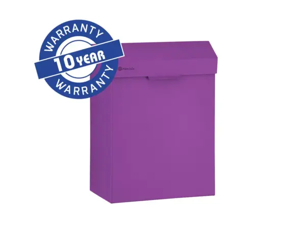 Kosz do damskich toalet MERIDA STELLA VIOLET LINE 4,5 l, fioletowy Stalowy kosz do toalet damskich Merida Stella Violet Line z pokrywą