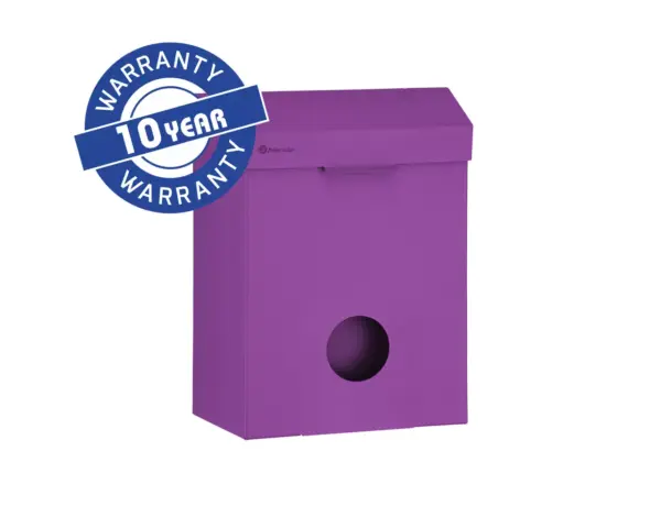 Kosz do damskich toalet MERIDA STELLA VIOLET LINE z pojemnikiem na torebki higieniczne, pojemność 4,4 l, fioletowy Kosz MERIDA STELLA VIOLET LINE z pojemnikiem na torebki higieniczne
