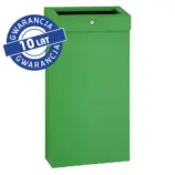 Otwarty kosz na odpady Merida Stella Slim Green Line 15 l zielony