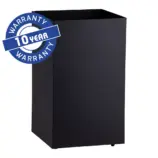Czarny kosz podblatowy STELLA BLACK LINE 60 l informacja po angielsku