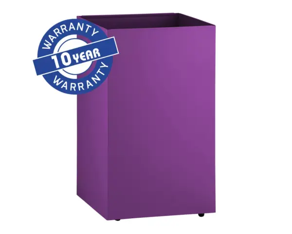 Kosz podblatowy na kółkach MERIDA STELLA VIOLET LINE, pojemność 60 l, fioletowy Fioletowy kosz podblatowy ze stali nierdzewnej 60 litrów na kółkach