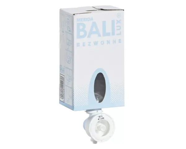 Merida BALI LUX M13XP – bezwonne mydło w pianie, wkład 700 g (~2000 porcji), pompka spieniająca.
