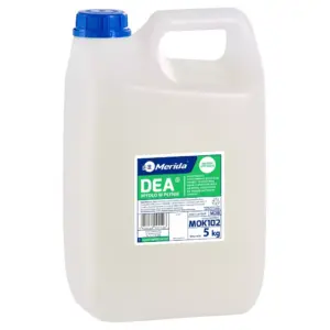 Białe mydło w płynie Merida Dea o zapachu różanym, kanister 5 kg
