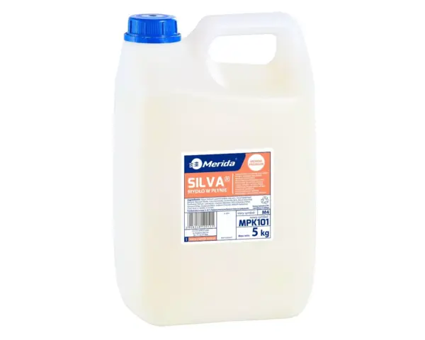 Białe mydło w płynie Merida Silva w kanistrze 5 kg