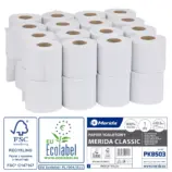 Papier toaletowy Merida Classic PKB503 – 32 rolki jednowarstwowe, certyfikaty FSC i Ecolabel