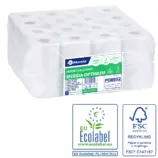 Ekologiczny papier toaletowy Merida Optimum biały 32 rolki – certyfikowany FSC i Ecolabel