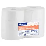 Papier toaletowy Merida Premium PPB101, biały, 3-warstwowy; 200 m (Ø 23 cm), pakiet 6 szt.