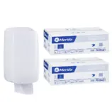 Pojemnik na papier toaletowy w listkach MERIDA HARMONY za 1 zł netto przy zakupie 2 kartonów papierów toaletowych MERIDA CLASSIC PKB401 (18 000 listków)