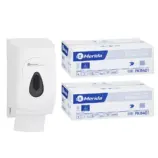 Pojemnik na papier toaletowy w listkach MERIDA TOP za 1 zł netto przy zakupie 2 kartonów papierów toaletowych MERIDA CLASSIC PKB401 (18 000 listków)