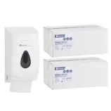 Pojemnik na papier toaletowy w listkach MERIDA TOP za 1 zł netto przy zakupie 2 kartonów papierów toaletowych MERIDA PREMIUM PPB401 (9 600 listków)