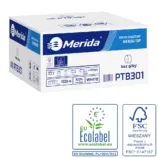 Papier toaletowy bez gilzy Merida Top Ecolabel, dwuwarstwowy, biały
