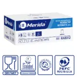 Ręczniki papierowe w roli z adaptorem, MERIDA TOP AUTOMATIC MAXI ECOLABEL, dwuwarstwowe, białe, średnica 19,5 cm, długość 240 m, karton 6 rolek