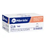 Ręczniki papierowe w roli z adaptorem, MERIDA PREMIUM TAD AUTOMATIC MAXI ECOLABEL, dwuwarstwowe, białe, średnica 18,5 cm , długość 100 m, karton 6 rolek