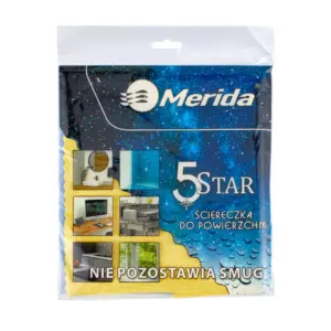 Żółta ściereczka z mikrowłókna powlekanego poliuretanem Merida 5 Star 30x30 cm