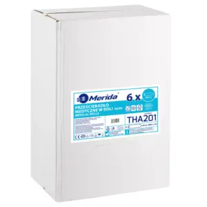 Merida THA201 – medyczne prześcieradło w roli, dwuwarstwowe celulozowe 60 cm × 80 m