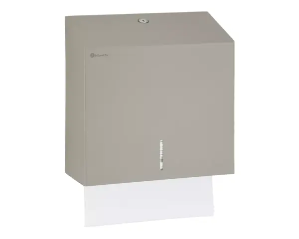 Pojemnik na ręczniki składane MERIDA STELLA STONE GREY LINE MAXI, szary kamienny Pojemnik MERIDA STELLA STONE GREY MAXI z widocznym okienkiem kontrolnym