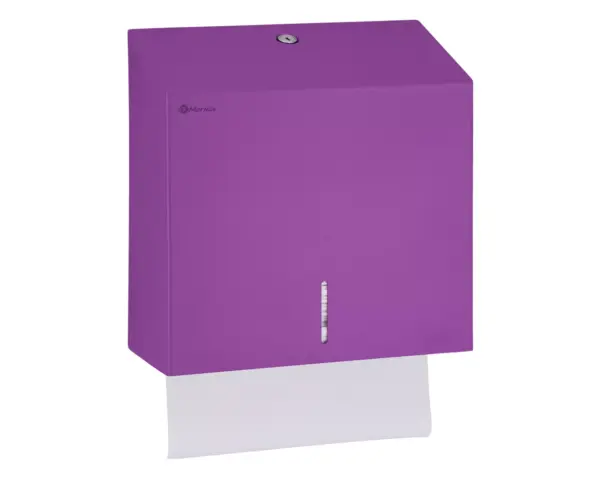 Pojemnik na ręczniki składane MERIDA STELLA VIOLET LINE MAXI, fioletowy Pojemnik na ręczniki MERIDA STELLA MAXI otwarty z okienkiem kontrolnym