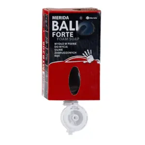 Merida BALI Forte – mydło w pianie, wkład 700 g do silnych zabrudzeń (~2000 porcji), zapach cytrusowy.