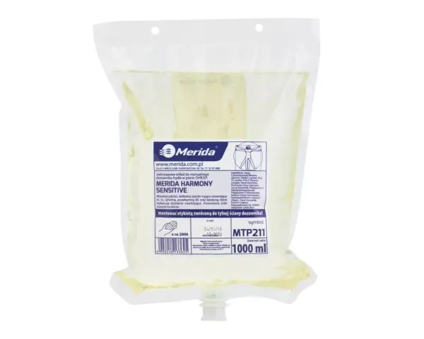 Jednorazowy wkład mydła w pianie Merida Harmony Sensitive 1000 ml