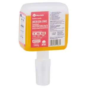 Antybakteryjne mydło w pianie MERIDA ONE SANITINAS 1000g zapach grejpfrutowy